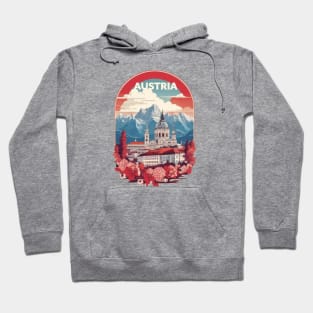 Vintage Travel Austria Hoodie